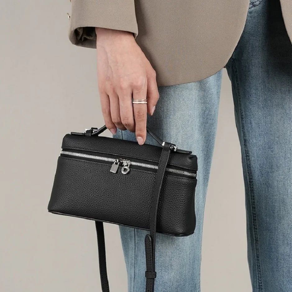 Luna Mini Crossbody Bag – Elegant Pebbled Shoulder Purse for Women