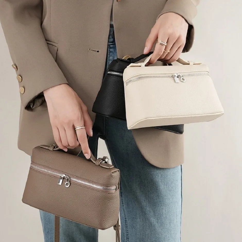 Luna Mini Crossbody Bag – Elegant Pebbled Shoulder Purse for Women
